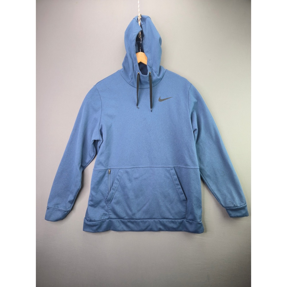 Nike Hoodie Dri-FIT Standard Fit XL Blue Pullover Sweatshirt Activewear 1951